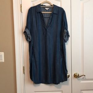 Chambray Lounge Dress